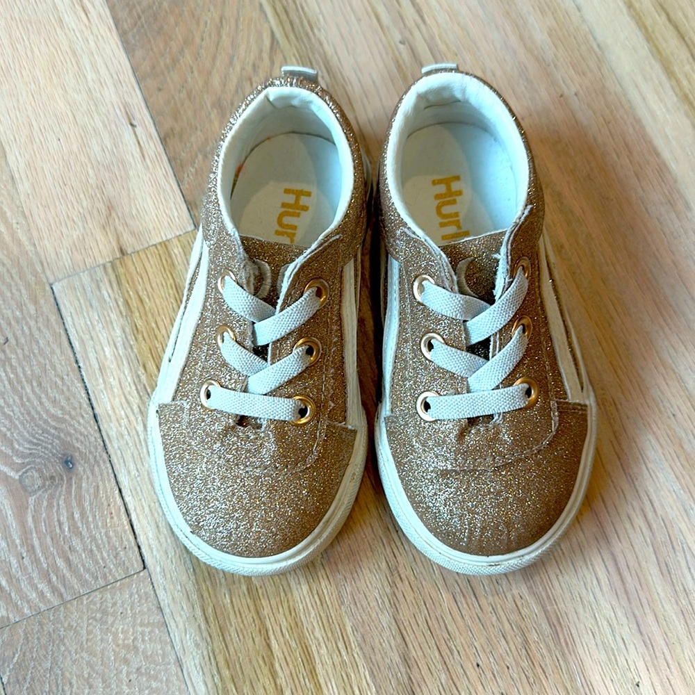 Hurley glitter toddler size 6 and size 7 slip on sneakers